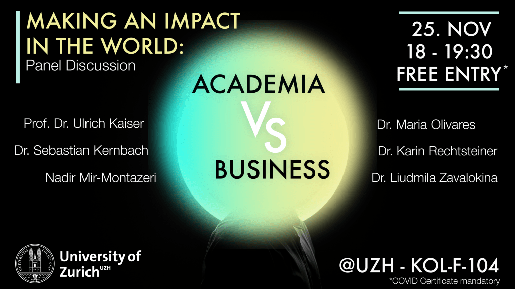 Public Panel «How to make an impact: Academia vs.&nbsp;Business»