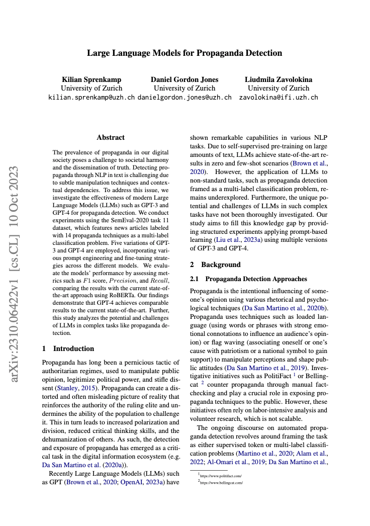 Unveiling Propaganda in the News: Can GPT Do&nbsp;it?